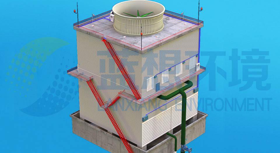 山东蓝想消雾节水冷却塔的结构部件主要有哪些？